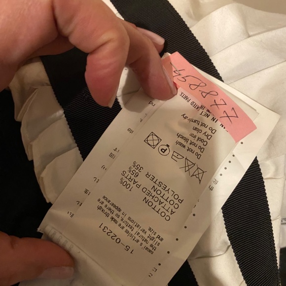 Sacai white and navy skirt - Picture 5 of 7